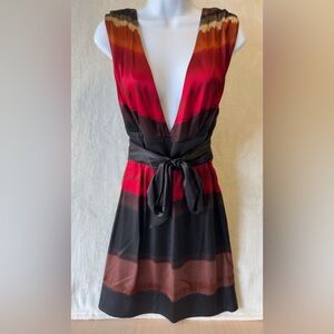 Bebe Black/Red Super Cute Cocktail mini skirt dress